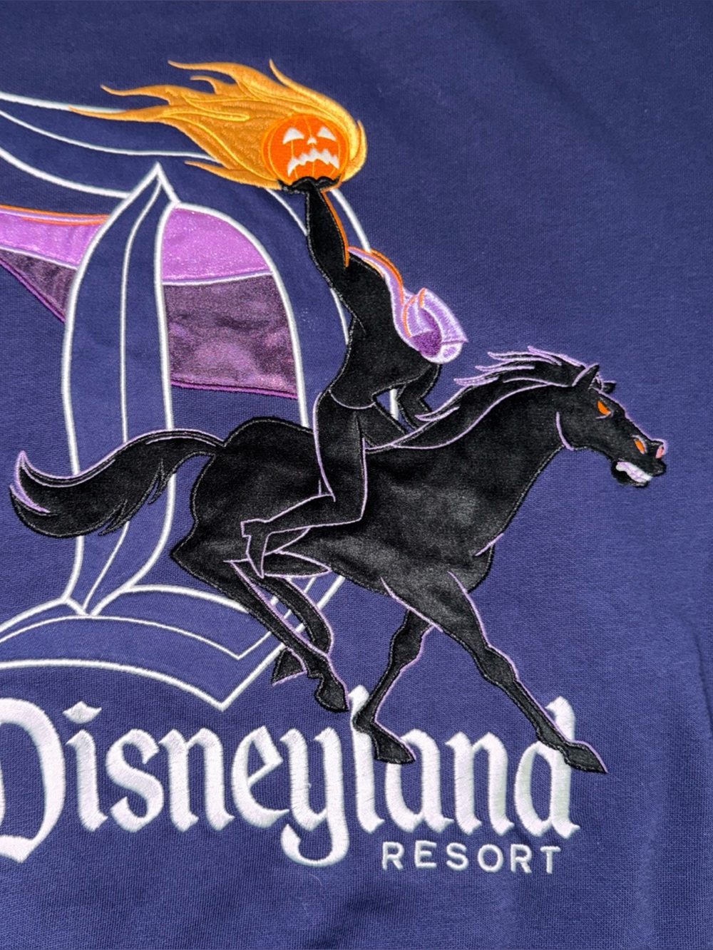 Disney Dark Blue Headless horseman Hoodie size MD